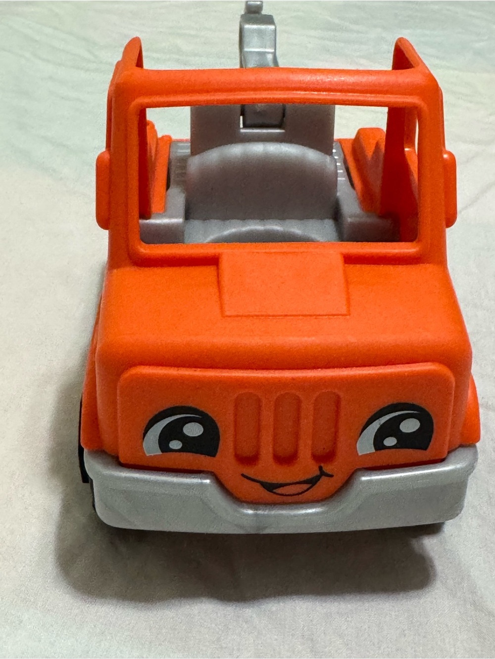 Orange Smile Tow Truck Toy for Kids - Play Tow Vehicle
